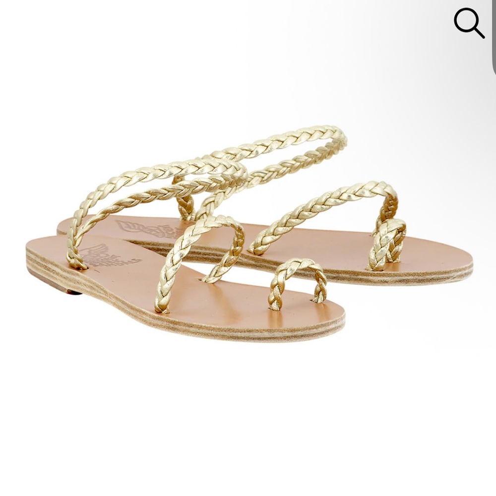 Ancient Greek Sandals Eleftheria in Platinum